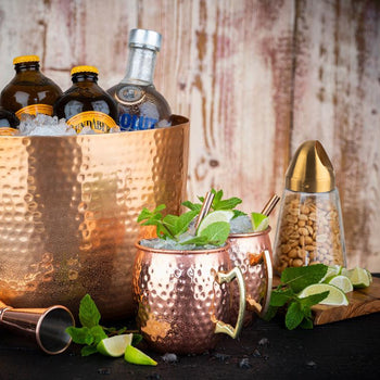 (6 sztuk) Dozownik przekąsek - 0,35 litra - złota pokrywa - Prime Gastro