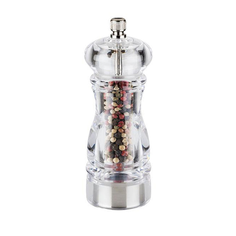 (6 sztuk) Młynek do pieprzu - CLEARGRIND - akryl - wysokość: 150 mm