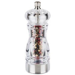 (6 sztuk) Młynek do pieprzu - CLEARGRIND - akryl - wysokość: 150 mm