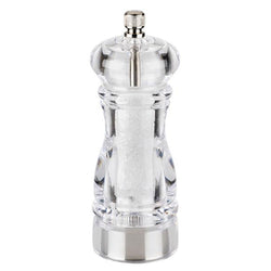(6 sztuk) Młynek do soli - CLEARGRIND - akryl - wysokość: 150 mm