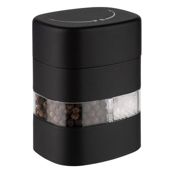 (6 sztuk) Młynek do soli i pieprzu 2 w 1 – tworzywo sztuczne – wysokość: 80 mm - Prime Gastro