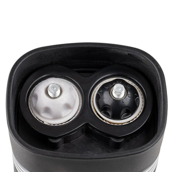 (6 sztuk) Młynek do soli i pieprzu 2 w 1 – tworzywo sztuczne – wysokość: 80 mm - Prime Gastro