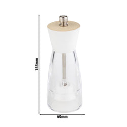 (6 sztuk) Młynki do soli - FRIDA - akryl - wysokość: 155 mm