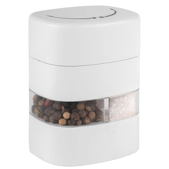 (6 sztuk) Młynek do soli i pieprzu 2 w 1 – tworzywo sztuczne – wysokość: 80 mm - Prime Gastro