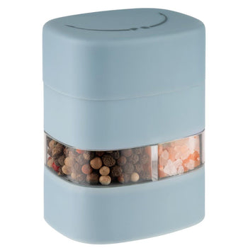 (6 sztuk) Młynek do soli i pieprzu 2 w 1 – tworzywo sztuczne – wysokość: 80 mm - Prime Gastro