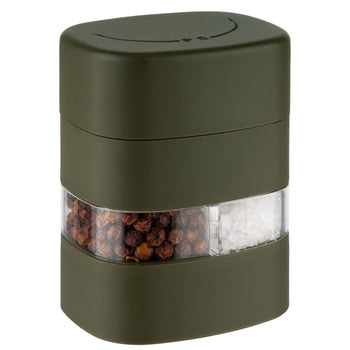 (6 sztuk) Młynek do soli i pieprzu 2 w 1 – tworzywo sztuczne – wysokość: 80 mm - Prime Gastro