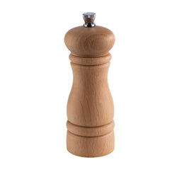 (6 sztuk) Młynek do pieprzu - ETERNAL - drewno - wysokość: 155 mm