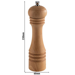 (6 sztuk) Młynek do pieprzu - ETERNAL - drewno - wysokość: 230 mm