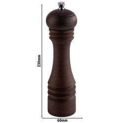 (6 sztuk) Młynek do pieprzu - ETERNAL - drewno - wysokość: 230 mm
