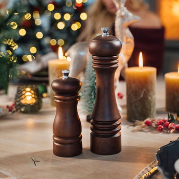 (6 sztuk) Młynki do soli - ETERNAL - drewno - wysokość: 230 mm - Prime Gastro