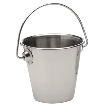 (6 sztuk) Wiaderko do serwowania i sosów - SNACKHOLDER - Stal nierdzewna - 0,15 litra - Ø 70 mm - Prime Gastro