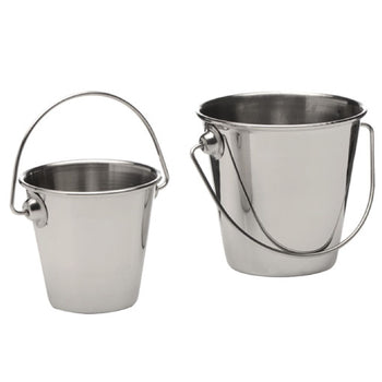 (6 sztuk) Wiaderko do serwowania i sosów - SNACKHOLDER - Stal nierdzewna - 0,15 litra - Ø 70 mm - Prime Gastro