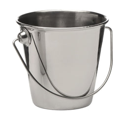 (6 sztuk) Wiaderko do serwowania i sosów - SNACKHOLDER - Stal nierdzewna - 0,33 litra - Ø 90 mm