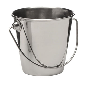 (6 sztuk) Wiaderko do serwowania i sosów - SNACKHOLDER - Stal nierdzewna - 0,33 litra - Ø 90 mm - Prime Gastro