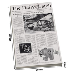 (500 sztuk) Papier woskowy - SNACKHOLDER - 420x250mm - z motywem gazety