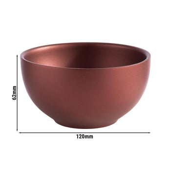 (6 sztuk) Miska - LEVANTE - stal nierdzewna - 0,32 litra - Ø 120 mm - czerwona - Prime Gastro