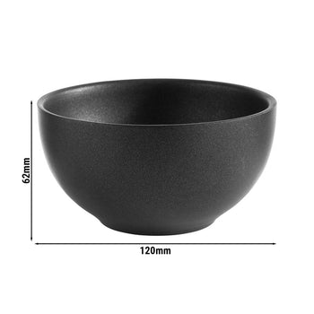 (6 sztuk) Miska - LEVANTE - stal nierdzewna - 0,32 litra - Ø 120 mm - czarna - Prime Gastro