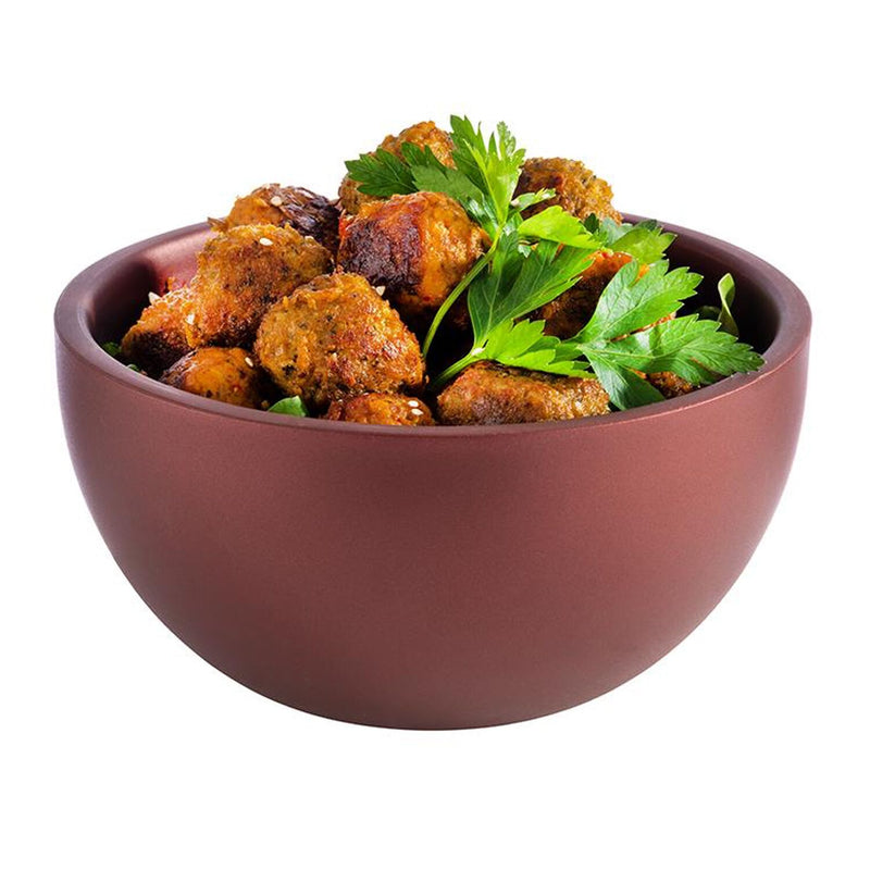 (6 sztuk) Miska - LEVANTE - stal nierdzewna - 0,9 litra - Ø 170 mm - czerwona