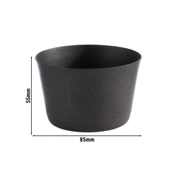 (6 sztuk) Miska - LEVANTE - nierdzewna - 0,2 litra - Ø 85 mm - czarna