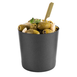 (6 sztuk) Miska - LEVANTE - nierdzewna - 0,4 litra - Ø 85 mm - czarna