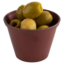 (6 sztuk) Miseczki do dipów - zestaw 6 sztuk - nierdzewna stal - 60 ml - Ø 60 mm - czerwone