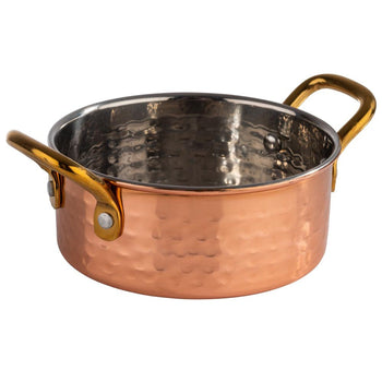 (6 sztuk) Naczynia do serwowania - MUMBAI - nierdzewna stal - 0,35 litra - Ø 115 mm - miedź - Prime Gastro