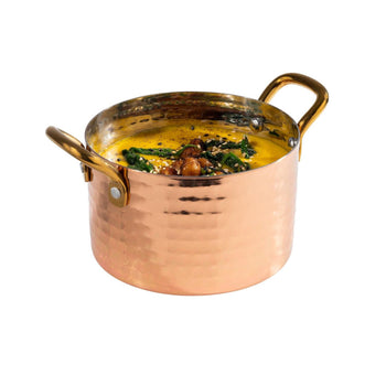 (6 sztuk) Naczynia do serwowania - MUMBAI - nierdzewna stal - 0,6 litra - Ø 115 mm - miedź - Prime Gastro