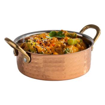 (6 sztuk) Naczynia do serwowania - MUMBAI - nierdzewna stal - 0,5 litra - Ø 140 mm - miedź - Prime Gastro