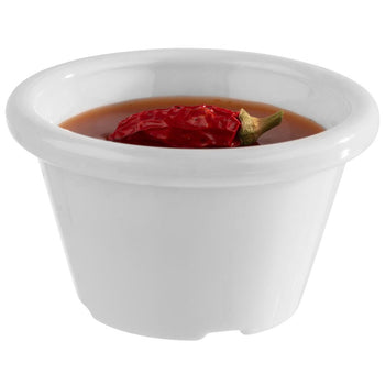 (6 sztuk) Miseczki do dipów - zestaw 12 sztuk - PET - 40 ml - Ø 60 mm - białe - Prime Gastro