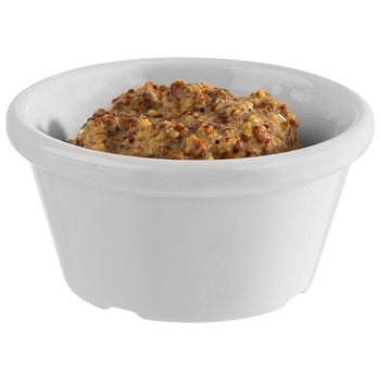 (6 sztuk) Miseczki do dipów - zestaw 12 sztuk - PET - 70 ml - Ø 70 mm - białe - Prime Gastro