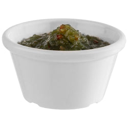 (6 sztuk) Miseczki do dipów - zestaw 12 sztuk - PET - 90 ml - Ø 75 mm - białe