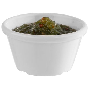 (6 sztuk) Miseczki do dipów - zestaw 12 sztuk - PET - 90 ml - Ø 75 mm - białe - Prime Gastro