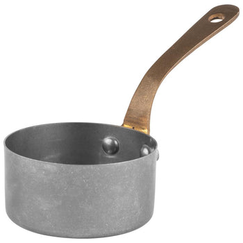 (6 sztuk) Rondel z uchwytem / garnek do serwowania - VINTARA - stal nierdzewna - 0,12 litra - Ø 70 mm - Prime Gastro