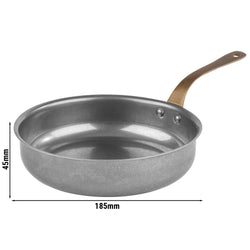 (6 sztuk) Rondel z uchwytem / garnek do serwowania - VINTARA - stal nierdzewna - 0,9 litra - Ø 185 mm