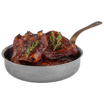 (6 sztuk) Rondel z uchwytem / garnek do serwowania - VINTARA - stal nierdzewna - 0,9 litra - Ø 185 mm - Prime Gastro