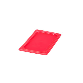(6 sztuk) CAMBRO | SafeTrak – pokrywki z polipropylenu GN 1/4 – czerwone