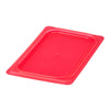 (6 sztuk) CAMBRO | SafeTrak – pokrywki z polipropylenu GN 1/4 – czerwone
