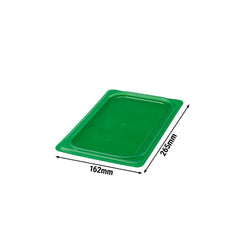 (6 sztuk) CAMBRO | SafeTrak – pokrywki z polipropylenu GN 1/4 – zielone