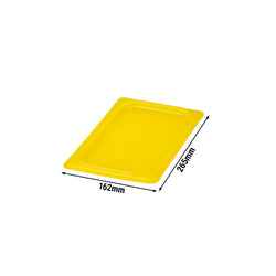 (6 sztuk) CAMBRO | SafeTrak – pokrywki z polipropylenu GN 1/4 – żółte