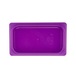 (6 sztuk) CAMBRO | SafeTrak – pokrywki z polipropylenu GN 1/4 – fioletowe