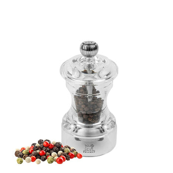 (12 sztuk) PEUGEOT | BISTRO HORECA - Młynek do pieprzu - Akrylowy - Wysokość: 100mm - Prime Gastro