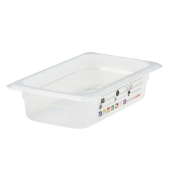 (6 sztuk) CAMBRO | SafeTrak – pojemniki z polipropylenu GN 1/4 – kolor mleczny – wysokość: 65 mm
