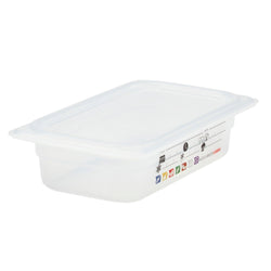 (6 sztuk) CAMBRO | SafeTrak – pojemniki z polipropylenu GN 1/4 – kolor mleczny – wysokość: 65 mm
