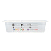 (6 pieces) CAMBRO | SafeTrak – Polypropylene – GN 1/4 container – translucent – height: 65mm