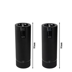 (6 Stück) PEUGEOT | NIGHT Electric Line - u'select - Salz - & Pfeffermühle - elektrisch - Schwarz Matt - Höhe: 150mm