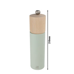 (6 Stück) PEUGEOT | BOREAL - Salzmühle - Holz - Salbeigrün - Höhe: 210mm