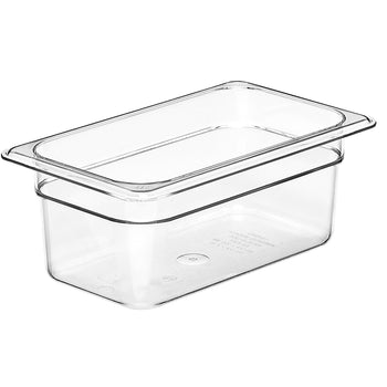 (6 sztuk) CAMBRO | Camview® – pojemniki z kopolimeru GN 1/4 – przezroczyste – wysokość: 100 mm – bez BPA