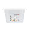 (6 sztuk) CAMBRO | SafeTrak – pojemniki z polipropylenu GN 1/4 – kolor mleczny – wysokość: 100 mm