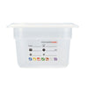 (6 sztuk) CAMBRO | SafeTrak – pojemniki z polipropylenu GN 1/4 – kolor mleczny – wysokość: 100 mm