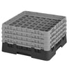 CAMBRO | Kosz do zmywarki na szkło 1/1 CAMRACK® – 49 przegródek, 4 nadstawki – 500 x 500 mm – maks. wysokość szkła: 215 mm – czarny, zdjęcie 3 z 3